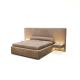 Contemporary Modern Bedroom Furniture Sets Solid Wood Inner Frame Matte Fabric Bed