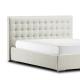 Stain Resistant Ottoman Bed Double Size Multipurpose With White Headboard