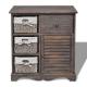 Maize Straw Drawers Cabinet Cupboard Living Room Furniture
