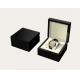 Lockable Watch Box with Glossy Black Wooden Box  Inside PU Leather 150*150*50mm