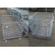 Heavy Duty Mesh Storage Cage Folding Wire Cage High Efficiency Simple Operation