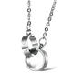 New Fashion Tagor Jewelry 316L Stainless Steel couple Pendant Necklace TYGN071