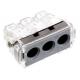 Lighting Connector for solid cable 3 poles easy access to installment and high security