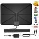 Amplified HDTV Digital Television Antennas 60 Mile Range 4K 1080p Paper Thin