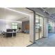 office partition 25/60/83/90/100/108mm Aluminum frame single glass frameless or framed glass partition wall