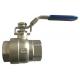 304 / 316 1 Inch Stainless Steel Ball Valve , Precision 2pc Ball Valve