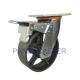Heavy Duty Cast Iron Wheel High Temperature Resistant Casters With Brake Device