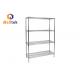 100kgs Load Sustainable Chromed Metal Wire Shelving For Shopping Mall
