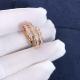 Elegant  18K Gold  2 Row Diamonds Serpenti Viper Ring Diamond Ring Yellow Gold White Gold