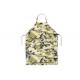 Camouflage PU Leather Gardening Apron With Webbing Straps OEM ODM Available