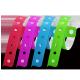 Waterproof PVC Wristbands Personalized Durable Red Event Bracelets