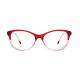 Clear Lens Women'S Acetate Classic Cat Eye Glasses Frame Special Temple Lens Width 2.08