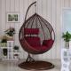 Coffee Egg Shaped Basket Chair 500KG Double Hanging Basket Chair