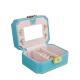 Customized Box Creative PU Jewelry Box for European Jewelry Portable Travel Earring Jewelry Storage Bag Double Storage Box