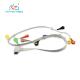 Medical Grade ECG Lead Cable , GE ECG Lead Wires With Good Performance