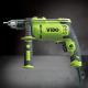 2800/Min VIDO 850W Corded Impact Drill，The rotary auxiliary handle, allows a