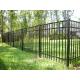 Black Steel Garden Fence Panels , Galvanized Steel Fence 40mm*40mm Rail Size