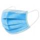 Adult Disposable Face Mask Blue And White Flexible Adjustable Earrings