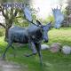 Brass Artwork Custom Bronze Sculpture Bronze Moose Statue Wildlife Decoration