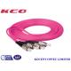 FC / UPC - FC / UPC Fiber Optic Patch Cables 50 / 125 Violet For Fast Ethernet 10G