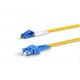 LC - SC Single Mode Fiber Optic Patch Cord 500 Cycles Durability ISO9001