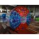 PVC / TPU Inflatable Water Toy / Roller  With Colorful Dots / Color Cross On Ends