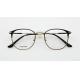 Non Prescription Glasses Frame with Titanium Optical Eyeglasses for Men Women Two tnoe Colors Fashion Crestive Designer