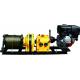 Tower Erection Gas Engine Winch 50 KN For Power Line Construction