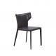 Modern Iron Leather Furniture PU Dining Chairs With 4 Legs
