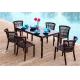 Outdoor furniture wicker dinning table-15009
