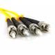 XYFiber single mode duplex fiber optic patch cable 9/ 125 ST to ST