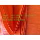 virgin material orange woven fabric poly tarp