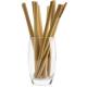 100% Natural Disposable Bamboo Straws Green Degradable For Drinks Laser Label Logo