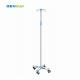 Factory Cheap 5 Casters Stainless Steel Mobile Drip Stand