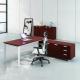1.6M Red Executive Office Table Metal Frame Executive Manager Desk
