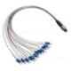 single connector 4, 8, 12, 24 Fiber MPO - LC Fiber Optic Patch Cord