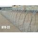 1.4mm Hot Dipped Single Razor Barbed Wire Blade Fencing Bto-22