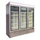 Reach In Upright Display Bar Fridge With Glass Door , Self Contained Embraco Compressor