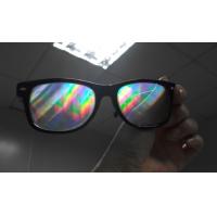 Popular diffraction 3d fireworks glasses to view reald movie system