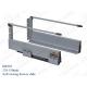 Silver Gray Doulbe Wall Soft Close Drawer Slides Runner KRS03