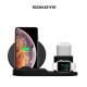 3 In 1 8cm Portable Wireless Charger For  Apple Watch Series