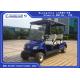 Fuel Type White Street Legal Electric 4 Passenger Golf Cart 48V / 3KW With Basket