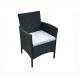 SGS Approval Rattan Bistro Chair , Rattan Garden Armchair L52cm