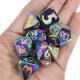 Card Game Surface Hand Carved Resin Polyhedral Dice Color Customization Pretty Dice Sets