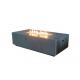 Factory price black real flame LPG NPG outdoor see through gas fireplace