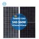 Bifacial Modul Photovoltaic 555W 560W P Type 144 Half Cells Double Glass Solar Panels