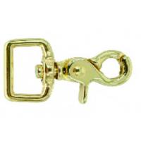 Pet harness solid brass snap hooks with swivel eye and quick release snap
