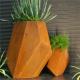 Indoor And Outdoor Metal Geometric Planter Corten Steel Hexagonal Flower Pot