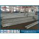 9M 10M Height Electric Steel Power Transmission Poles 10 KV - 220 KV Q345