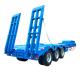 TITAN Low Bed Semi Trailer Lowbed Truck Trailer Low Loader Gooseneck Loyboy Trailer 3 Axle 60 Ton for Sale
